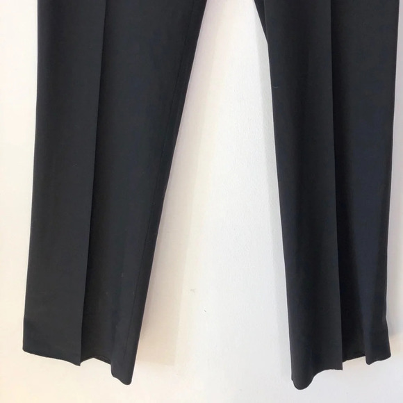 Lafayette 148 New York Black Pleated Straight Leg Side Zip Pants Size 10 NWT - Picture 4 of 12